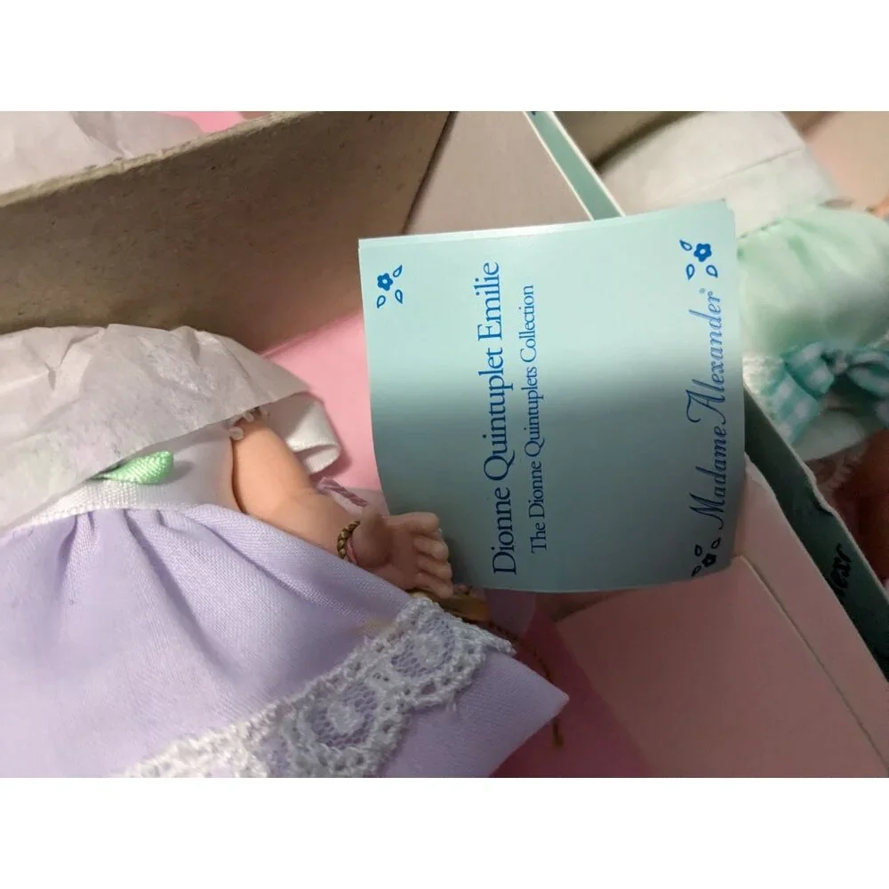 Madame Alexander Dionne Quintuplets Collection Dolls Set Of 5 in Original Boxes - Picture 9 of 12